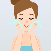 水またはぬるま湯でよく洗い流してください。