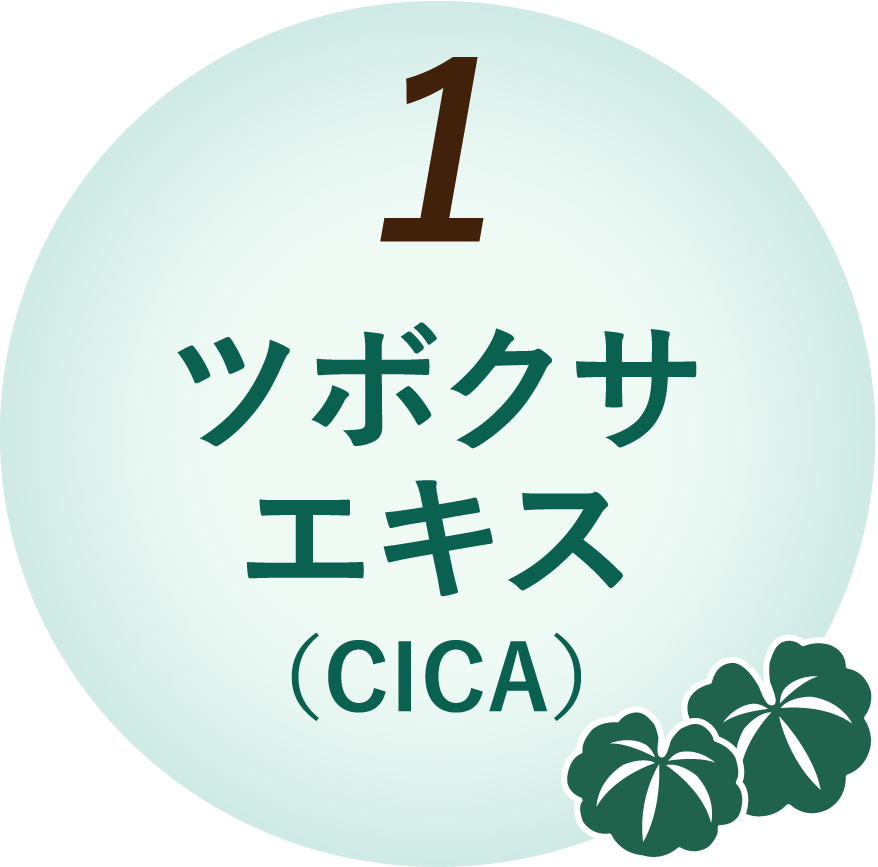 1.ツボクサエキス（CICA）