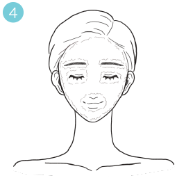 細かな泡が立ち始めるまでゆっくりマッサージしてください。