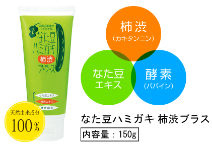 なた豆ハミガキ柿渋プラス