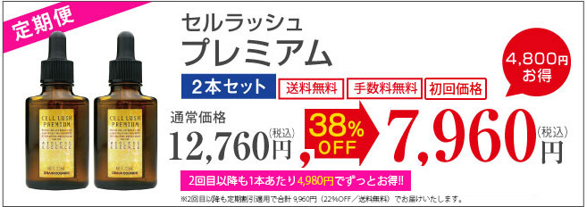 セルラッシュP2本セット定期