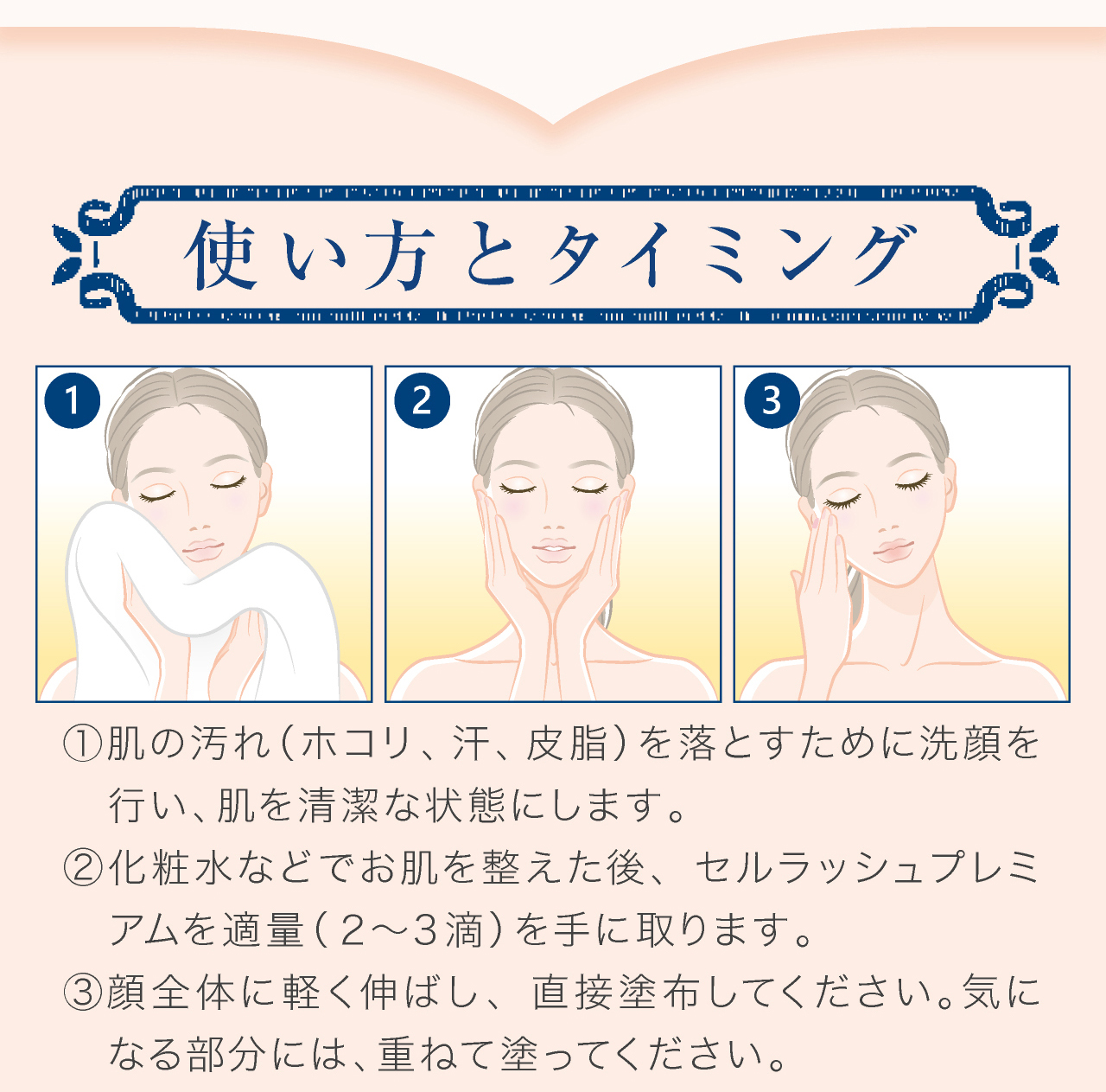 幹細胞美容液の使い方とタイミング